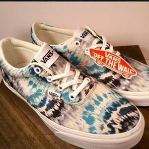Van's Doheny Sneakers in Tye Dye Blue Women's 9.5